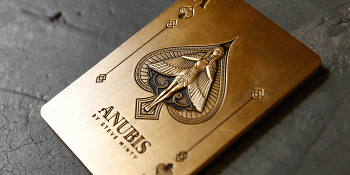 1024x1024 Anubis Antique Gold Metal Card in 2019 | jose | Ace card, Joker card