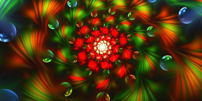 1920x1200 3d Abstract Fractal Colorful Bright Wallpaper Background Images