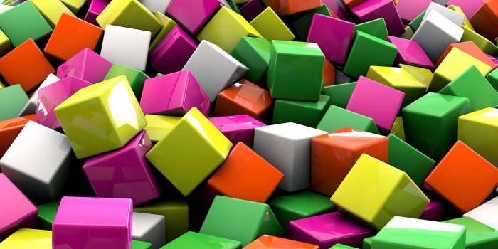 1920x1200 Colorful cubes wallpaper - 3D wallpapers - #21654