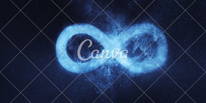 1600x1069 Infinity symbol or sign. Abstract night sky background - Photos by Canva