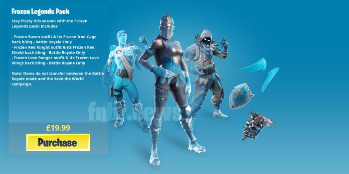1920x1016 Fortnite Frozen Legends Pack leaks, Save the World on sale - VG247