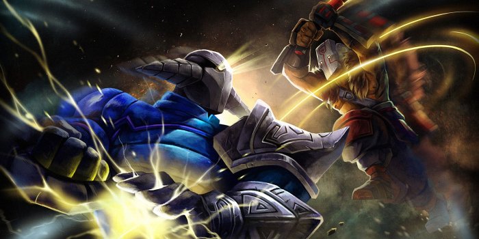 1920x1080 Juggernaut vs Sven (EPIC art) - DOTA 2 Wallpapers