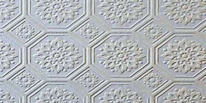 1000x1000 Paintable Wallpaper Embossed Octagon Tiles Look Heavy Textured 148