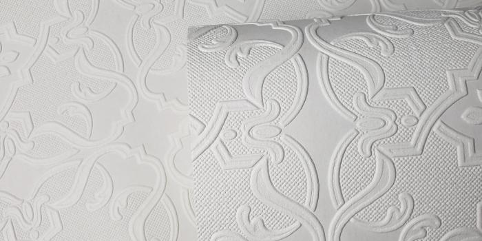 3024x3024 WM01067101 Anaglypta Paintable White Heavy Textured Contemporary 3D  Wallpaper