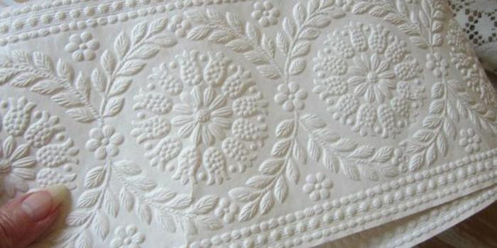 1024x768 Embossed Paintable Wallpaper - Textured Wallpaper Border White