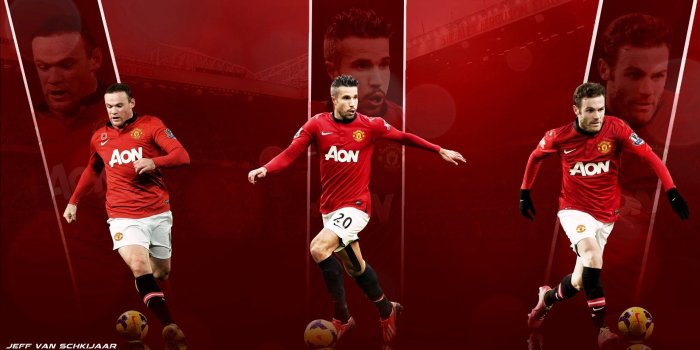 1920x1080 Wayne, Rooney, Robin, Van, Persie, And, Juan, Mata, Manchester