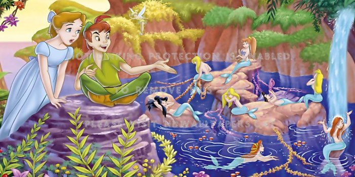 1440x900 peter pan wendy disney cartoon mermaids