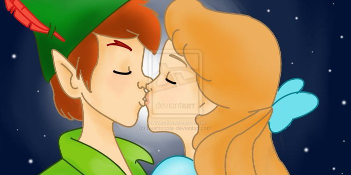 1280x960 Peter Pan and Wendy Kiss HD Wallpaper Image for FB Cover - Cartoons