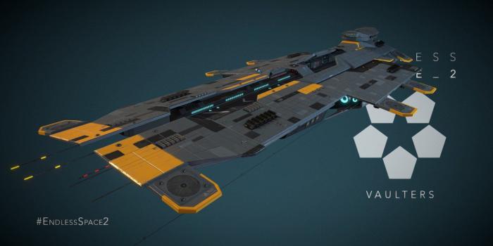 1920x1080 Endless Space 2 - Vaulters - Dreadnought - 3D model by Amplitude
