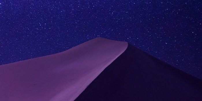 854x1590 Desert at night with little stars filling the night sky