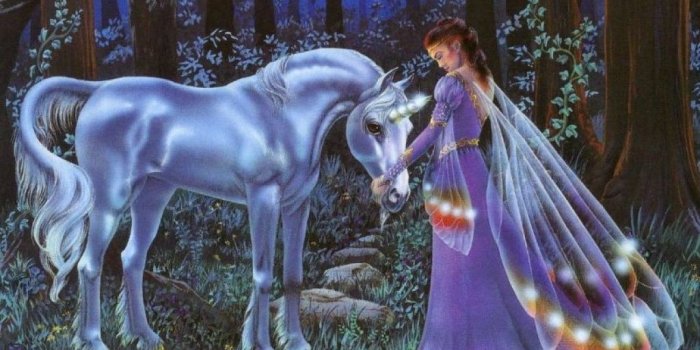 1024x768 Angel Wallpaper Free 421554 - Cute Unicorns And Fairies (#142449