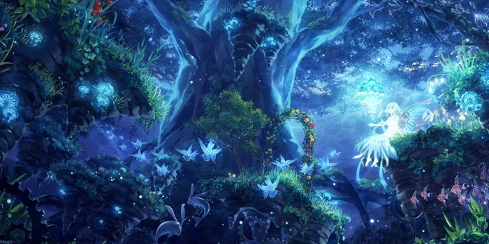 1280x720 Free Forest Dream Angels Wallpapers HD Download and Images-001ALL