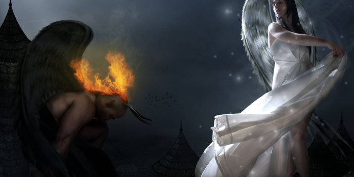 2295x1620 Hot Angel Love Devil | angels devil and angel desktop wallpaper