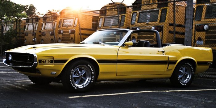 1920x1200 Yellow cars muscle cars vehicles Ford Mustang Shelby GT350 old cars