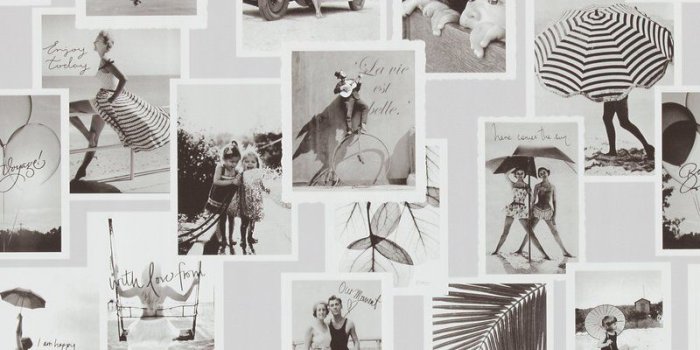 800x1516 Vintage Black and White Memories Wallpaper R4347