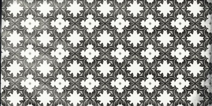 8000x4500 Black and White Vintage Seamless Floral Wallpaper Pattern