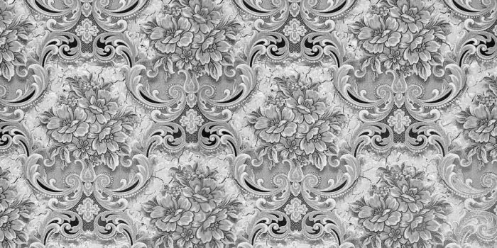 1000x1000 5554-10 Floral Grey White Black Vintage Wallpaper – wallcoveringsmart
