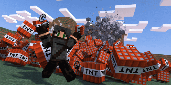 1366x768 Minecraft wallpaper creator - SF Wallpaper