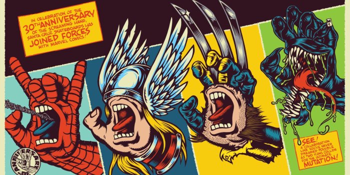1600x900 Santa Cruz Skateboards & Marvel Collaboration – Junkie Monkeys