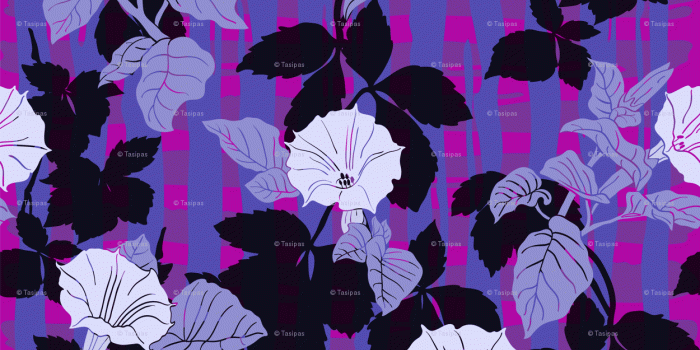 1250x1250 Flowers of dope on the purple black pattern wallpaper - tasipas