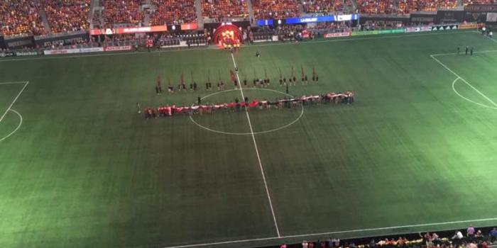 800x1066 Mercedes-Benz Stadium, section 312, row 2, seat 12 - Atlanta United