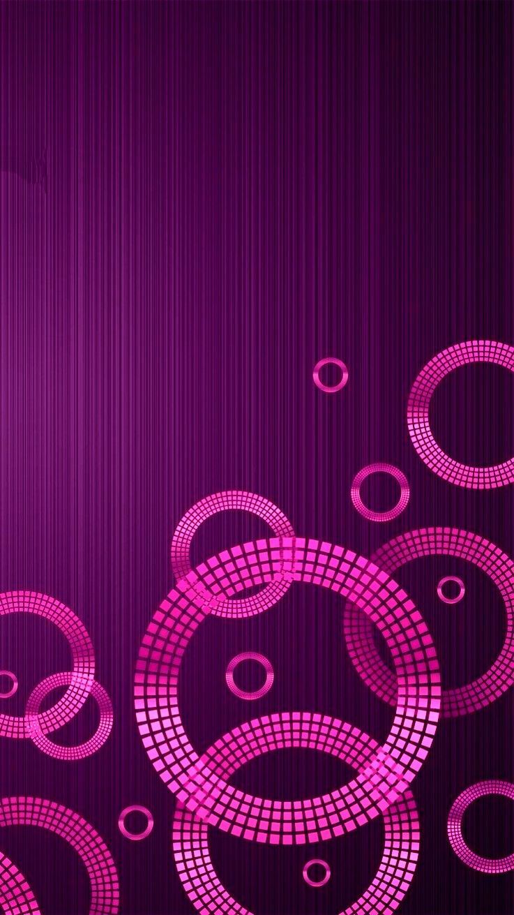 737x1311 Wallpaper, background lock screen geometric purple pink for iPhone