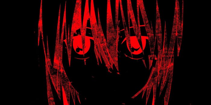 1920x1080 Red and black animated female character digital wallpaper, anime