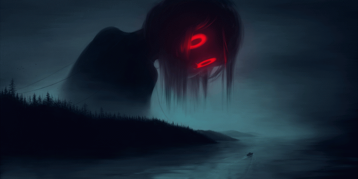 1920x1080 4504599 #artwork, #boat, #mist, #S A Lieske, #landscape, #red eyes