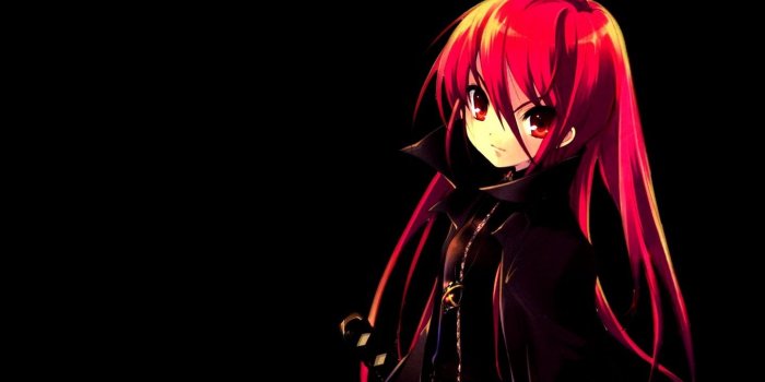 1440x900 Download wallpaper 1440x900 anime, girl, young, darkness, sword