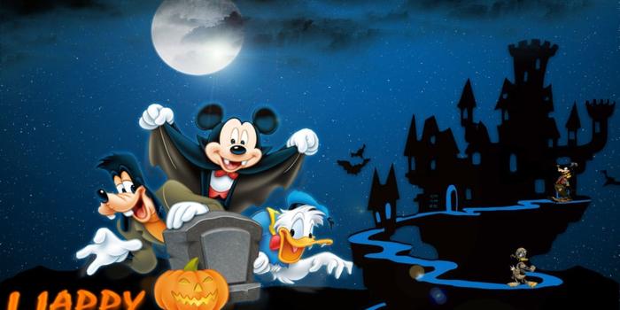 1920x1200 Mickey Mouse Gofy And Donald Duck Happy Halloween Backgrounds