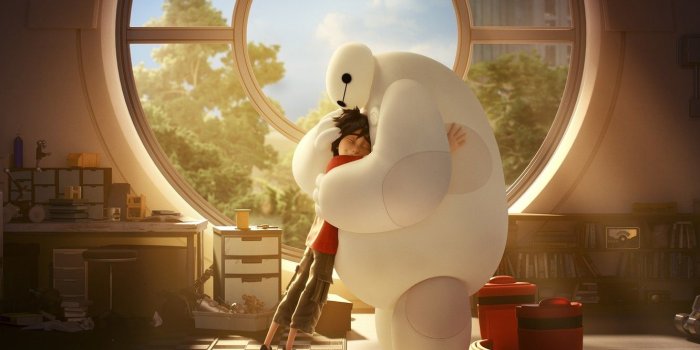 1332x850 Wallpaper robot, boy, mood, cartoon, hug, movie, film, feeling