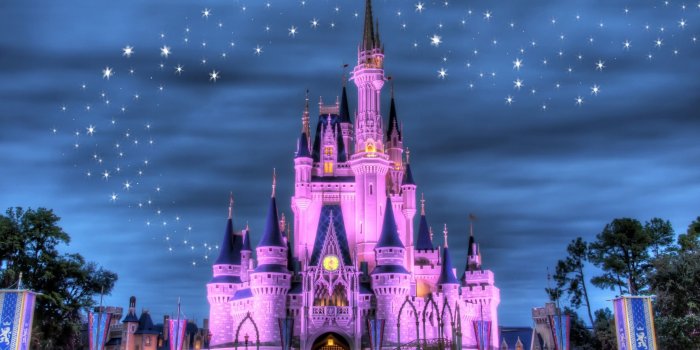 2560x1600 Disney Castle With Fireworks Wallpaper HD Resolution : Cartoons
