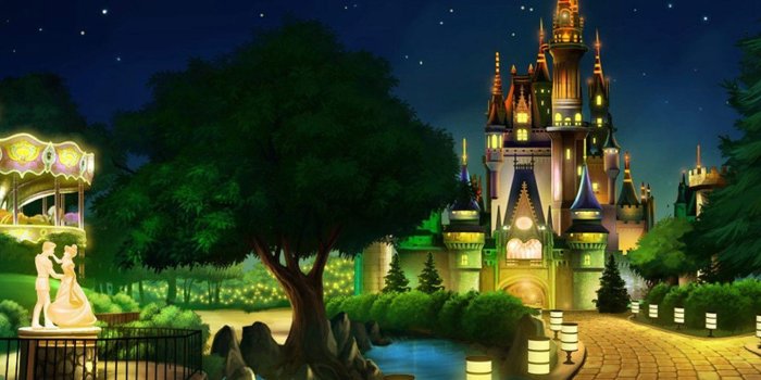 1440x900 8458 disney castle cartoon wallpaper