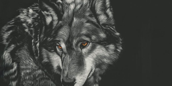 1920x1080 Snout, Wolf, Black and White, Wolfdog, Canidae Full HD, HDTV, 1080p