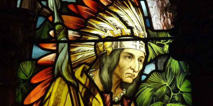 3500x2900 stained, Glass, Art, Window, Native, American, Indian Wallpapers HD