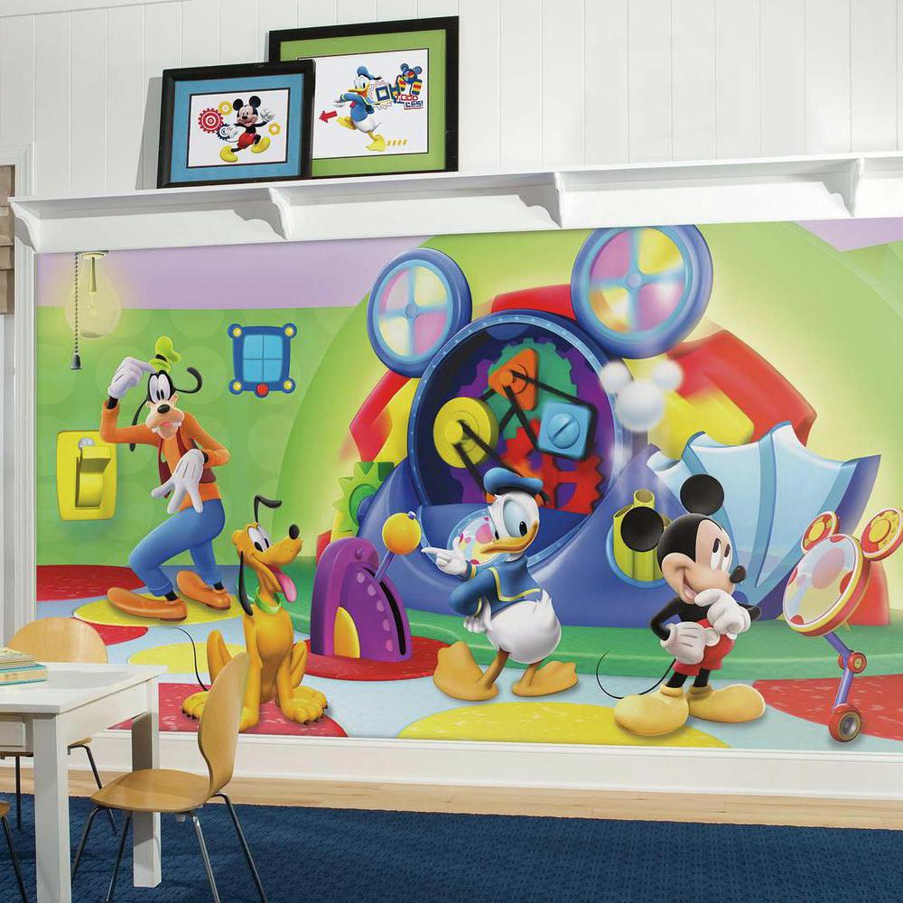 1000x1000 Mickey Mouse Clubhouse Capers XL Wallpaper Mural 10.5' x 6'
