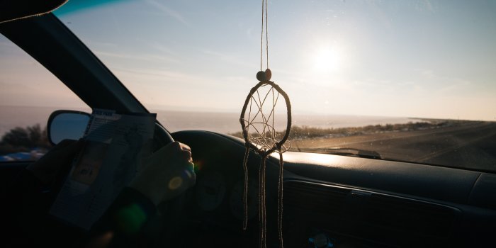 5616x3744 black dream catcher hanged on car rear view mirror during daytime