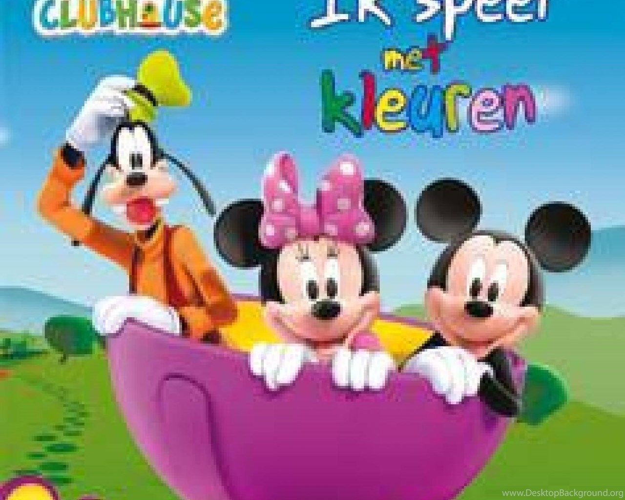 1280x1024 Mickey Mouse Clubhouse Logo Wallpaper. Desktop Background