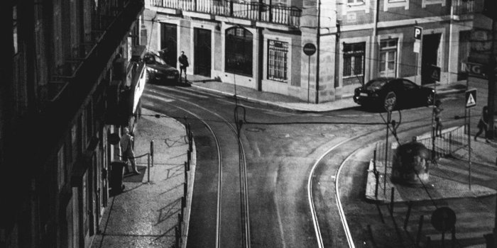 1242x2208 Lisboa Black White Street Wallpaper for iPhone X, 8, 7, 6 - Free