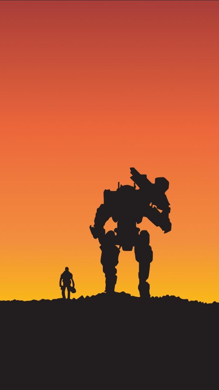 720x1280 Download wallpapers Titanfall 2, creative, 4k, minimal, shooter