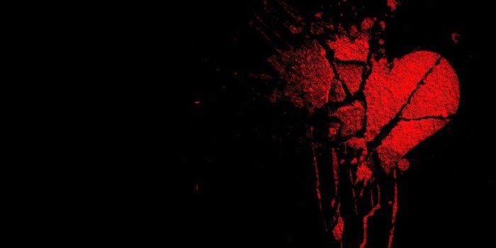 1024x768 Black Heart Wallpapers