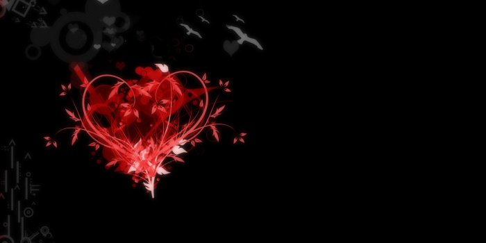 1680x1050 46+] Red and Black Heart Wallpaper on WallpaperSafari