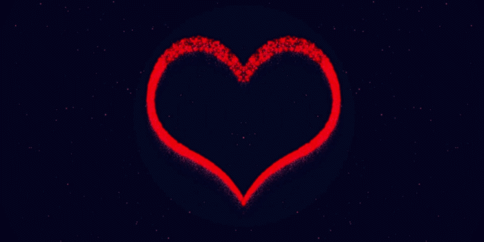 1920x1080 Footage Red heart of luminous particles on a dark background Motion  Background - Storyblocks Video