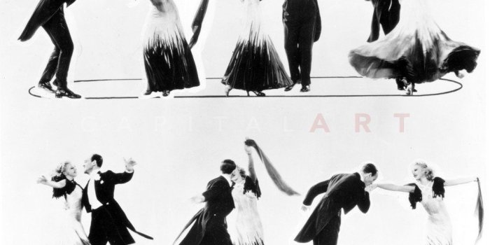 1024x810 Fred Astaire and Ginger Rogers Multiple Dance Images Premium Art Print