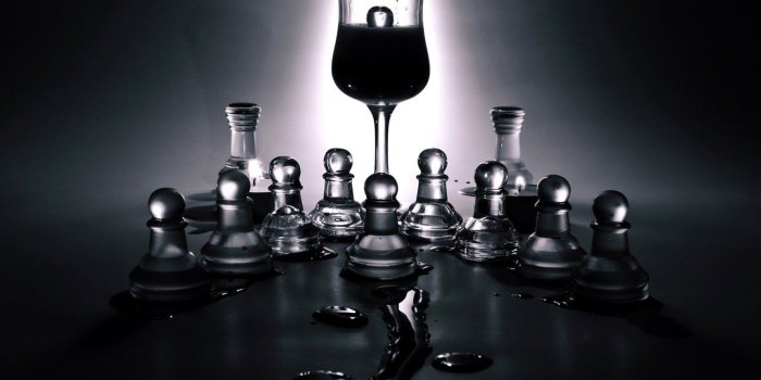 1280x720 Black, And, White, Glass, Game, Chess, HD Grayscale Images