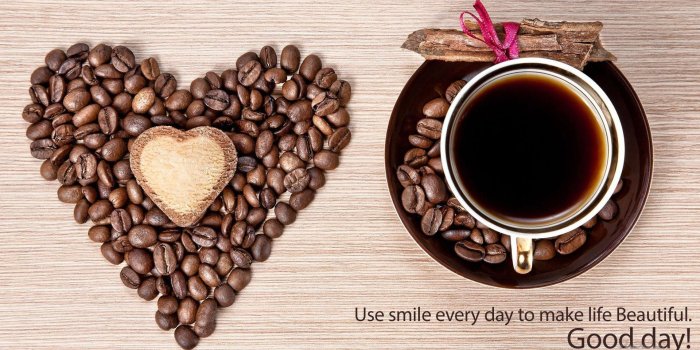 1920x1080 Love Good Morning With Coffee Cup - Heart Beautiful Good Morning Hd