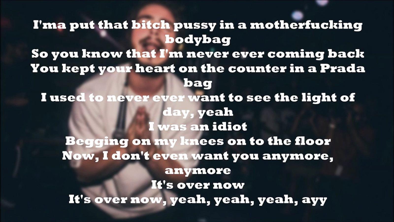 1920x1080 POST MALONE - Over Now (LYRICS VIDEO)