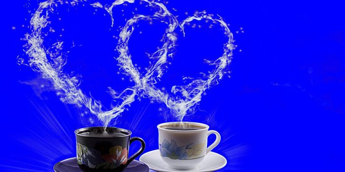 1920x1200 Coffee Heart Smoke Good Morning Quotes Wallpaper 05692 - Baltana