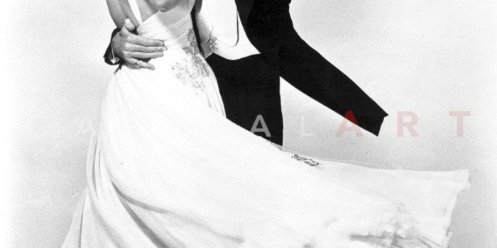 770x1024 Fred Astaire and Ginger Rogers Dancing in White Dress and Black Suit  Premium Art Print