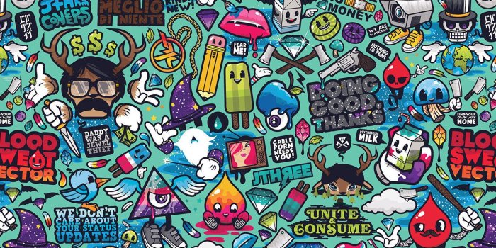 1366x768 wallpaper for desktop, laptop | aq61-art-work-pattern-illustration